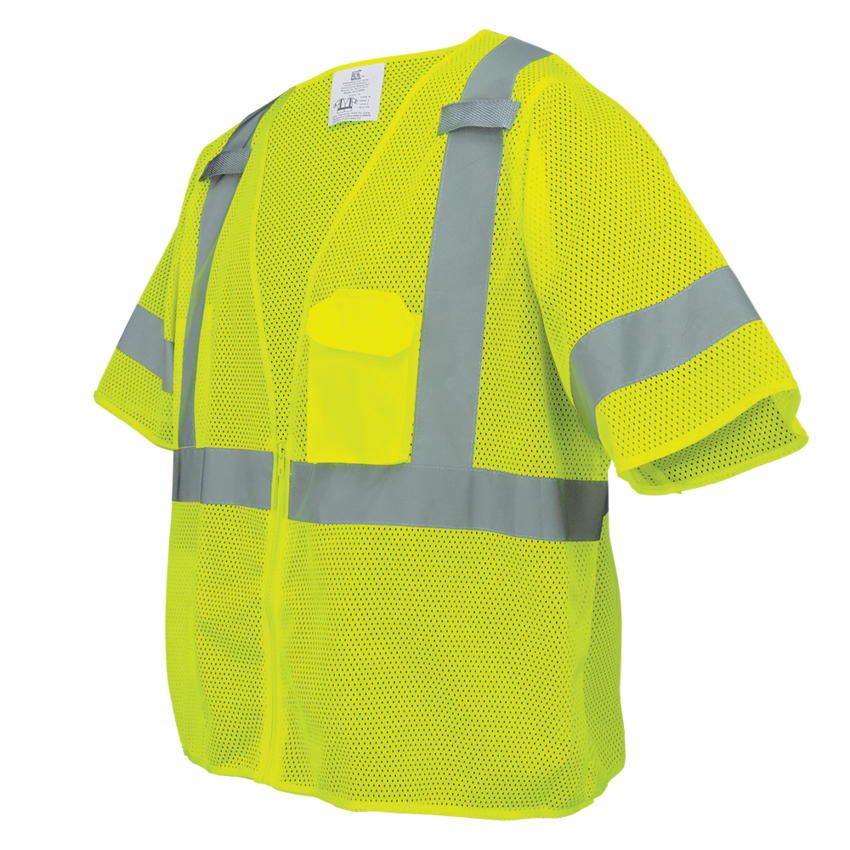 FrogWear® HV High-Visibility Mesh Polyester Short-Sleeved Safety Vest
