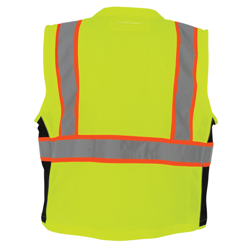 FrogWear® HV Premium High-Visibility Mesh Polyester Surveyors Safety Vest