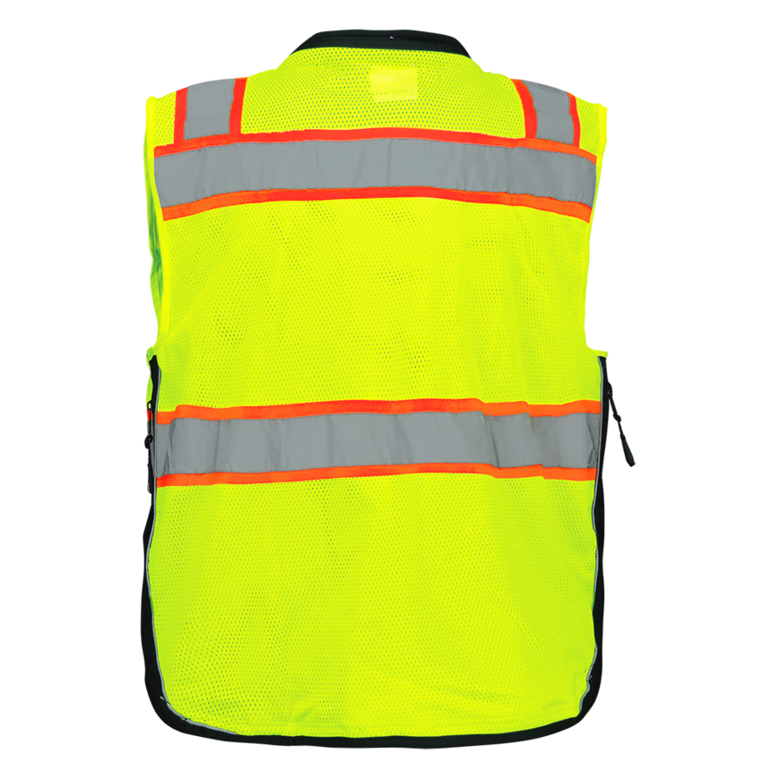FrogWear® HV Premium High-Visibility Polyester Surveyors Safety Vest