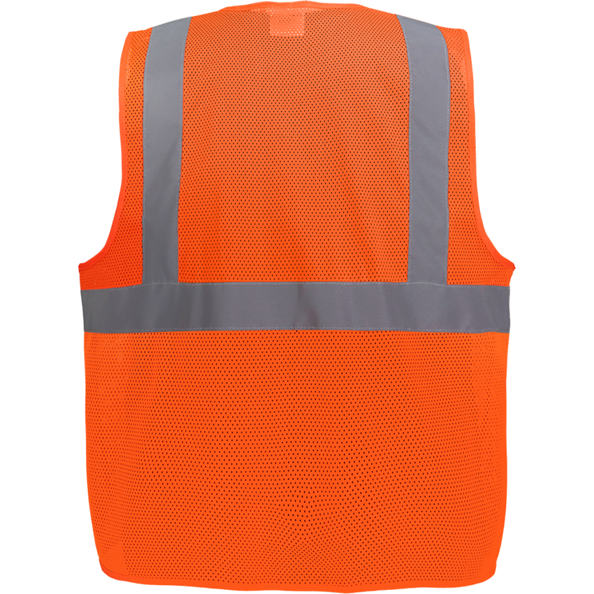 FrogWear® HV High-Visibility Orange Lightweight Mesh Safety Vest