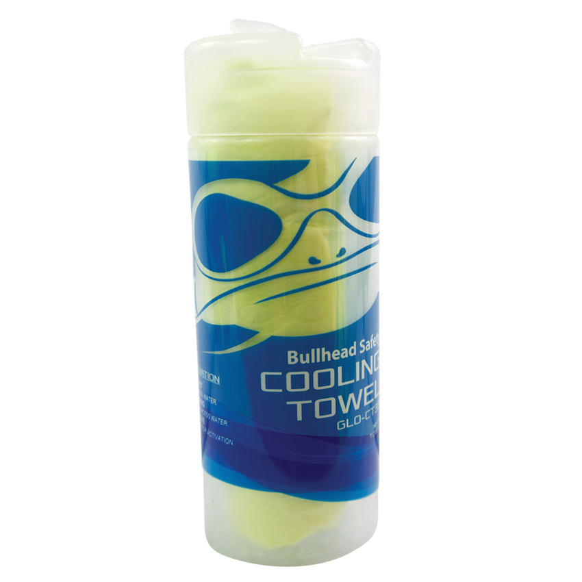 Bullhead Safety® Cooling High-Visibility Anti-Microbial Cooling Towel