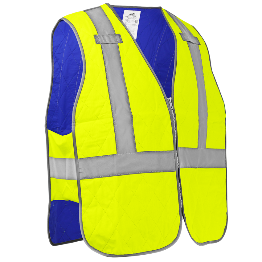 Bullhead Safety® Premium High-Visibility Evaporative Cooling Vest