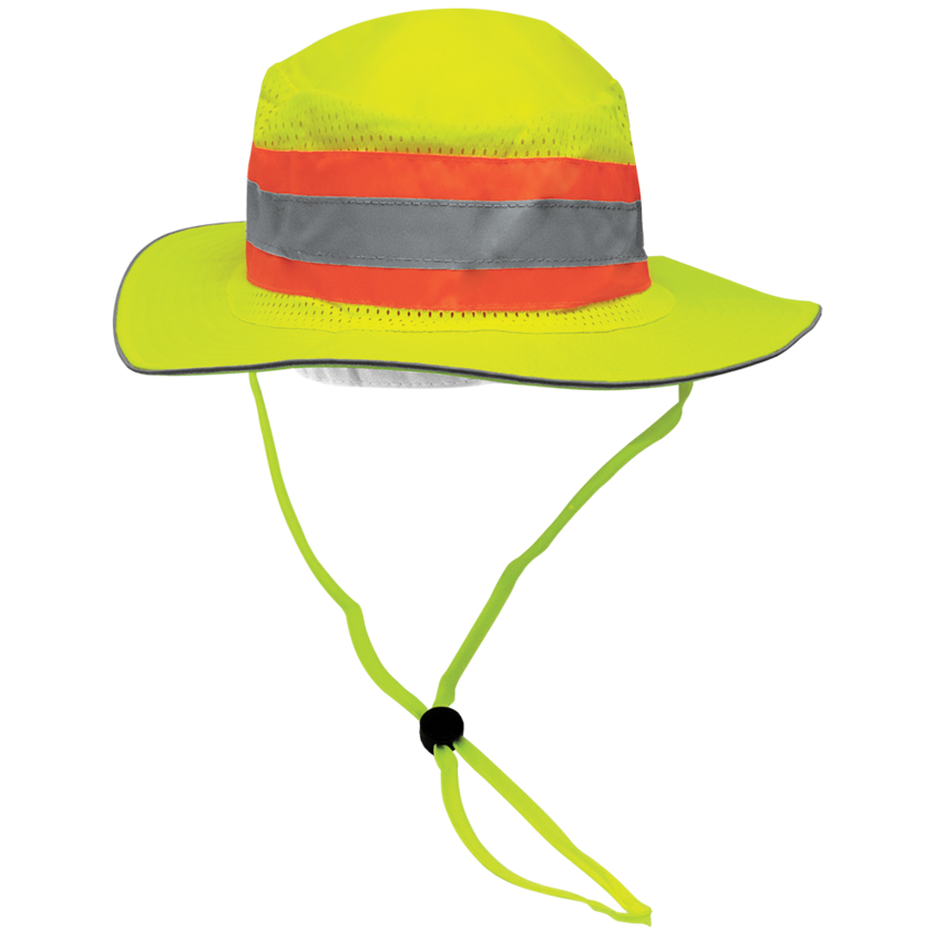 FrogWear® HV High-Visibility Yellow/Green Ranger/Safari Hat