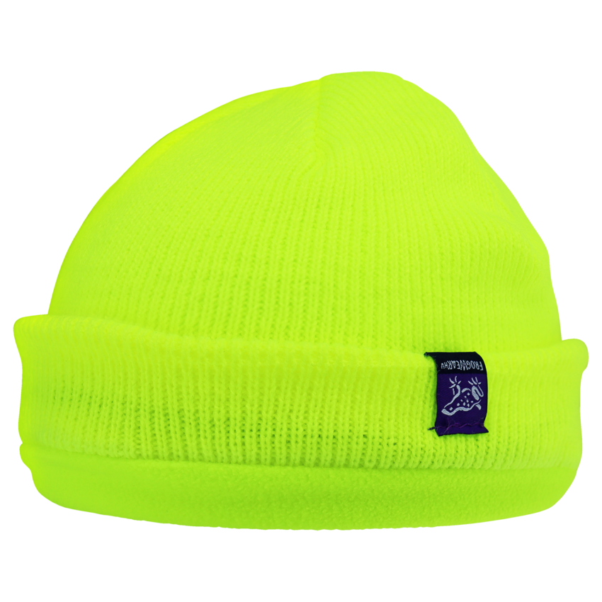 FrogWear&reg; HV Dual-Layer Low-Temperature Beanie Hat with Dual Reflective Stripes