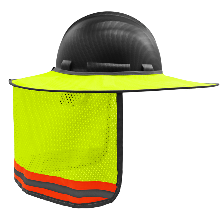 FrogWear® HV Enhanced Visibility Removable Hard Hat Sun Shade