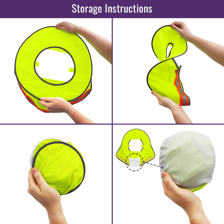 FrogWear® HV Enhanced Visibility Removable Hard Hat Sun Shade