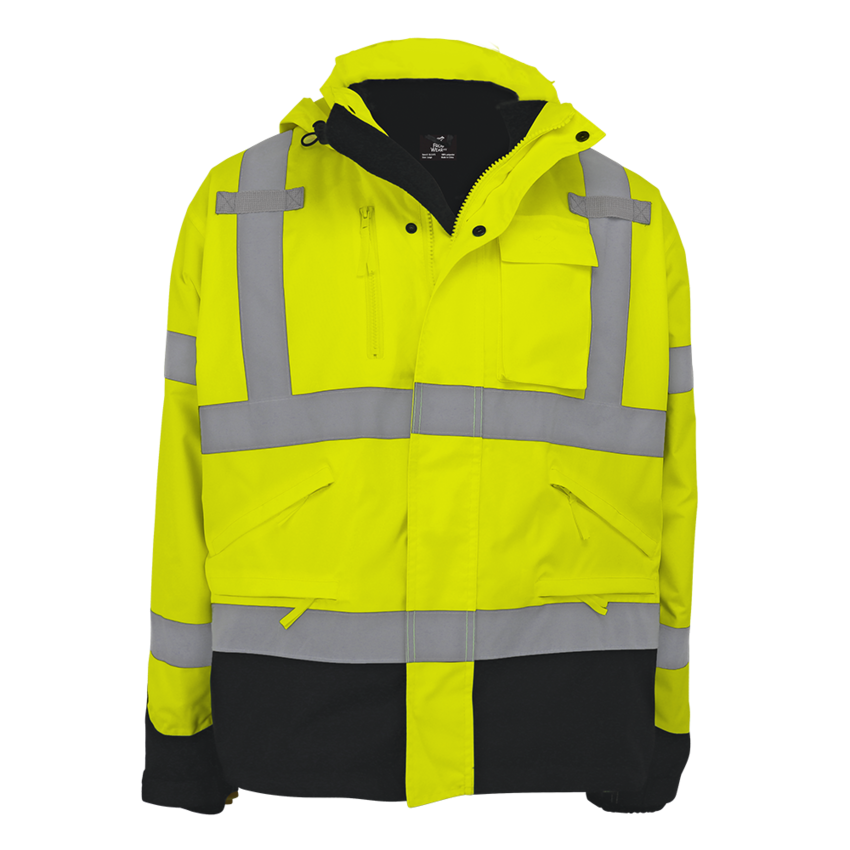 FrogWear® HV High-Visibility Yellow/Green Three-in-One Winter Parka Jacket
