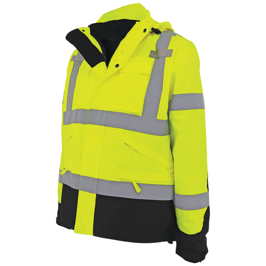 FrogWear® HV High-Visibility Yellow/Green Three-in-One Winter Parka Jacket