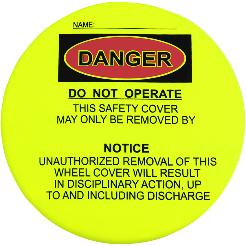 FrogWear® HV High-Visibility Yellow/Green Steering Wheel Lockout Cover
