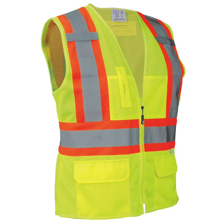 FrogWear® HV Women's Fit High-Visibility Surveyors Safety Vest