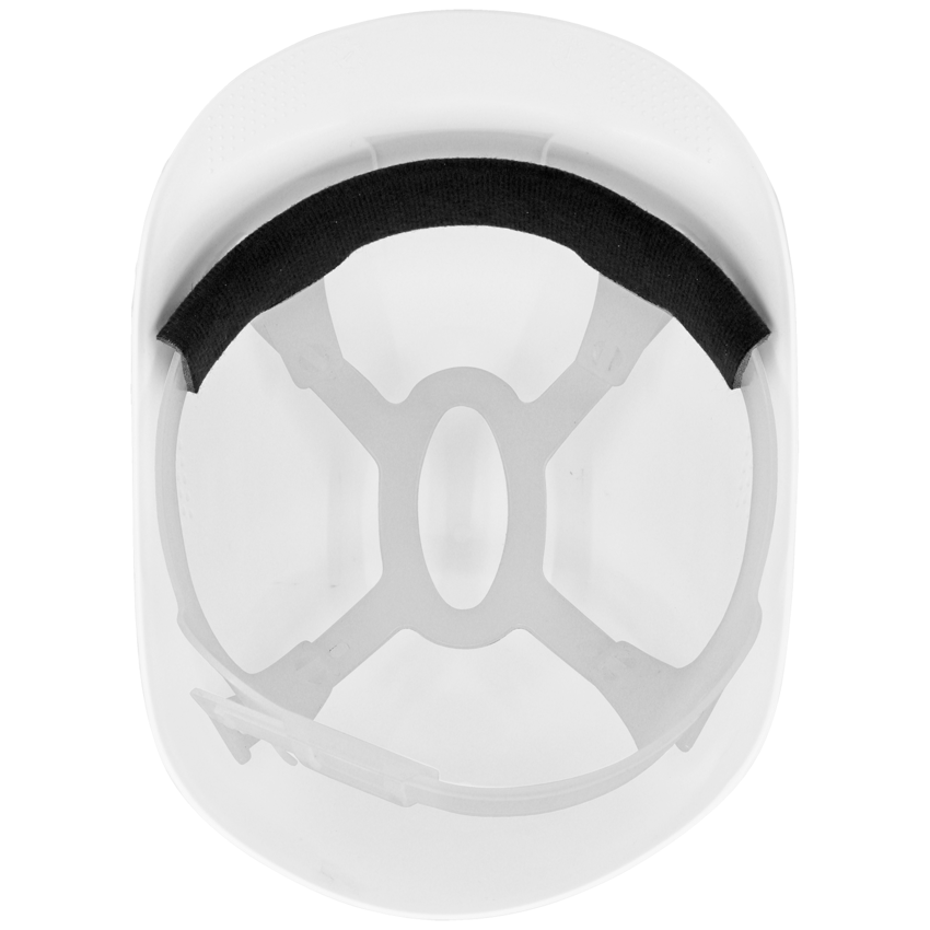 Bullhead Safety™ Head Protection White Vented Bump Cap With Four-Point Slide Lock Suspension