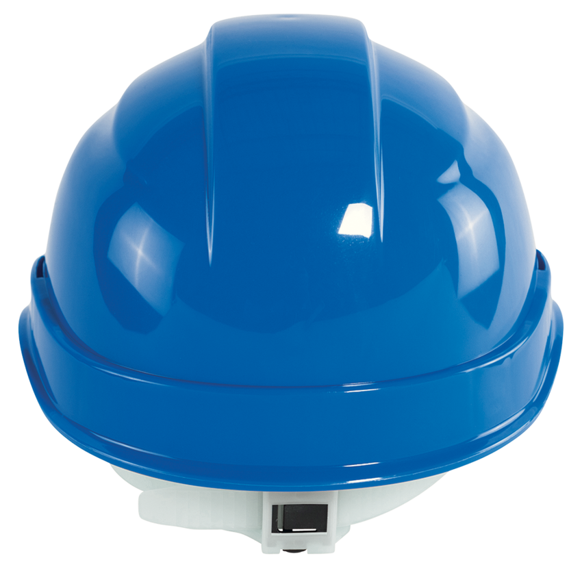 Bullhead Safety™ Head Protection Blue Unvented Cap Style Hard Hat With Six-Point Slide Lock Suspension