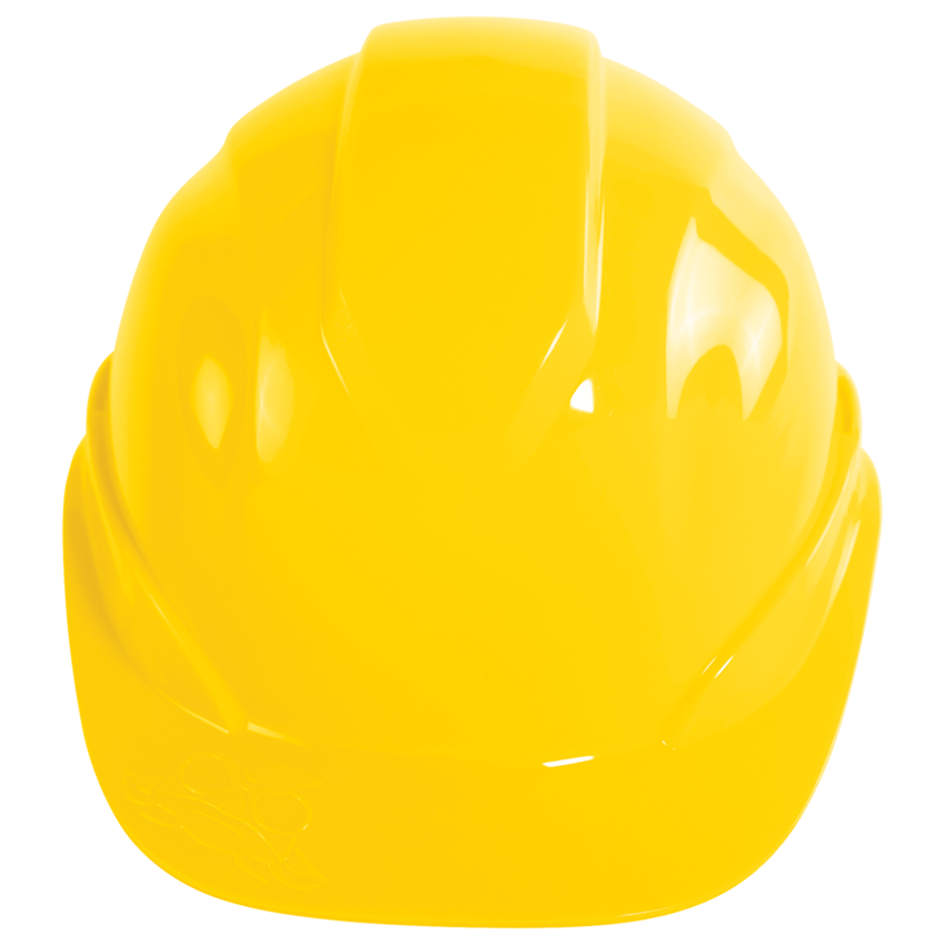 Bullhead Safety&trade; Head Protection Yellow Unvented Cap Style Hard Hat With Six-Point Slide Lock Suspension