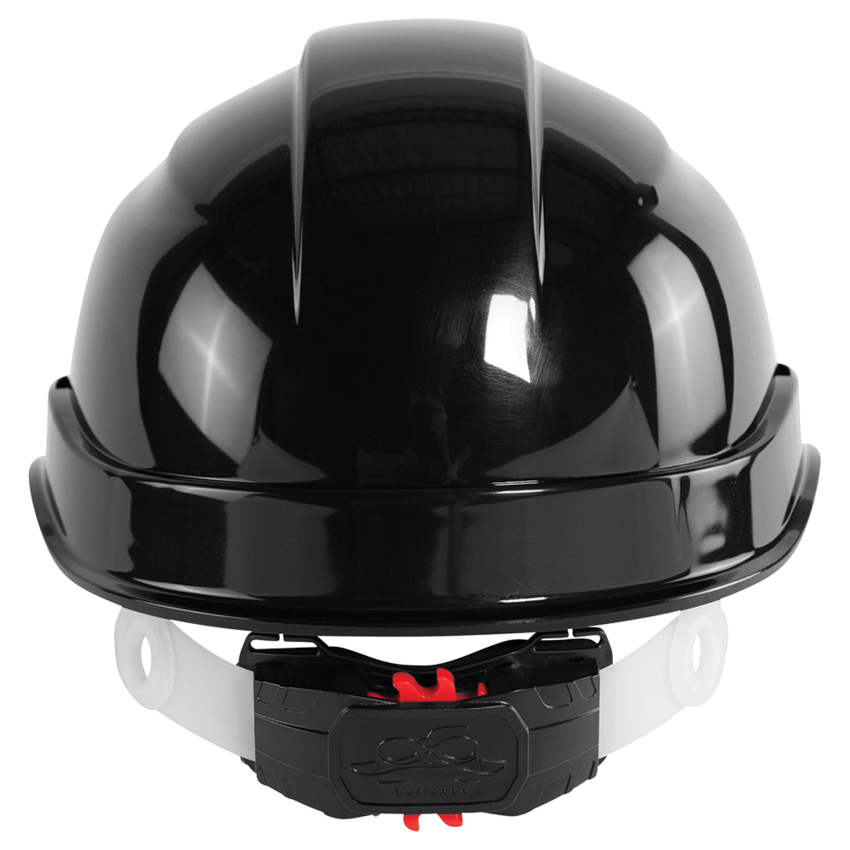 Bullhead Safety™ Head Protection Black Unvented Cap Style Hard Hat With Six-Point Ratchet Suspension