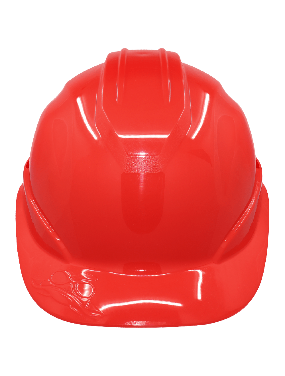 Bullhead Safety™ Head Protection Red Unvented Cap Style Hard Hat With Six-Point Ratchet Suspension