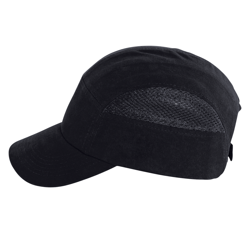 Bullhead Safety™ Head Protection Black Baseball Style Bump Cap