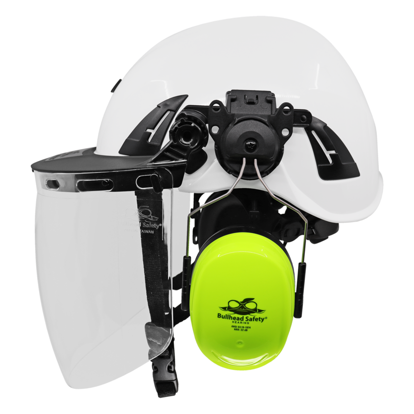 Bullhead Safety™ Head Protection Dielectric Adjustable Bracket for Climbing Style Protective Helmets