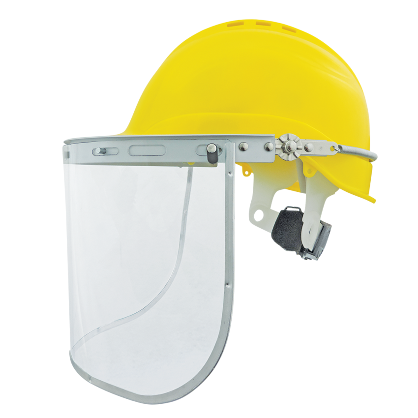 Bullhead Safety™ Head Protection Clear Aluminized Polycarbonate Face Shield