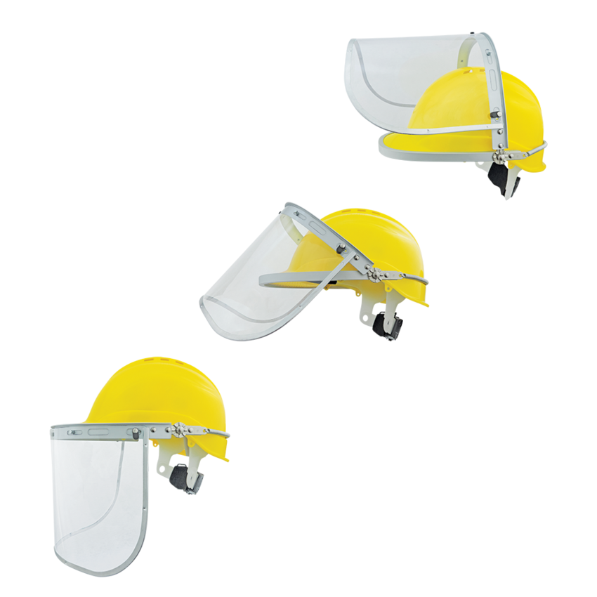 Bullhead Safety™ Head Protection Clear Aluminized Polycarbonate Face Shield