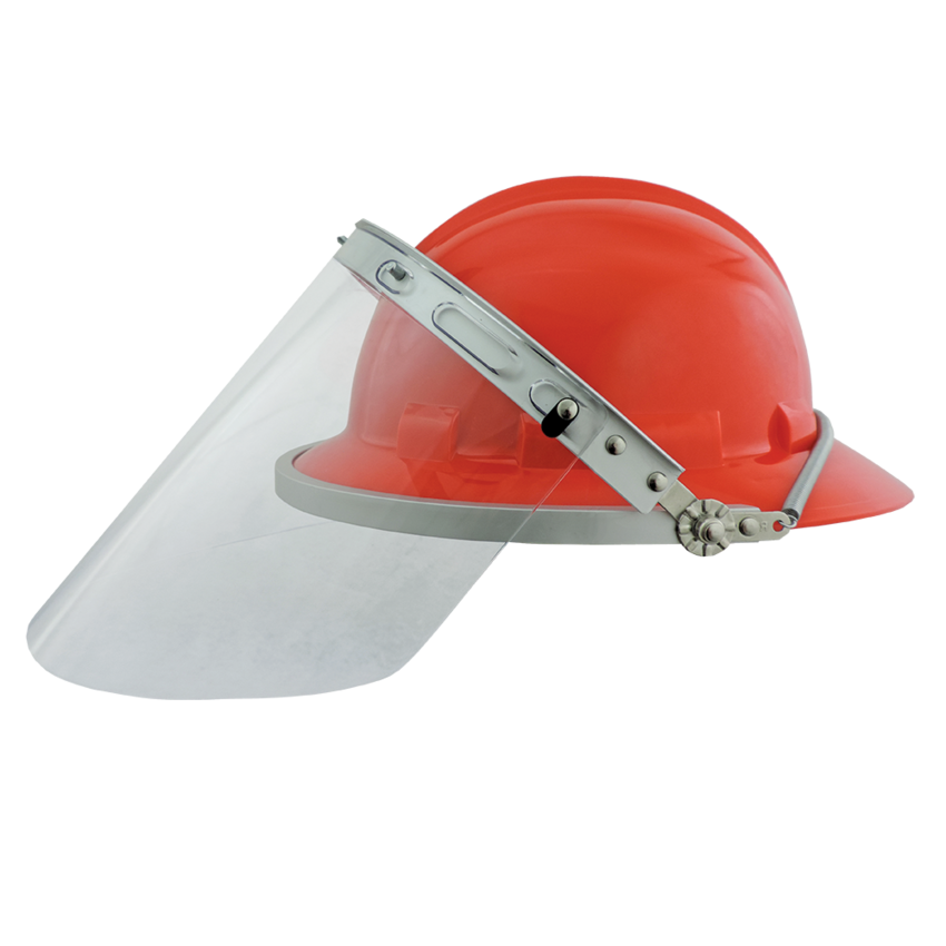 Bullhead Safety™ Head Protection Clear Cylinder Polycarbonate Face Shield