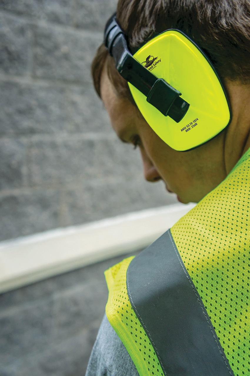 Bullhead Safety® Hearing Protection High-Visibility Economy Adjustable NRR 23 dB Earmuffs