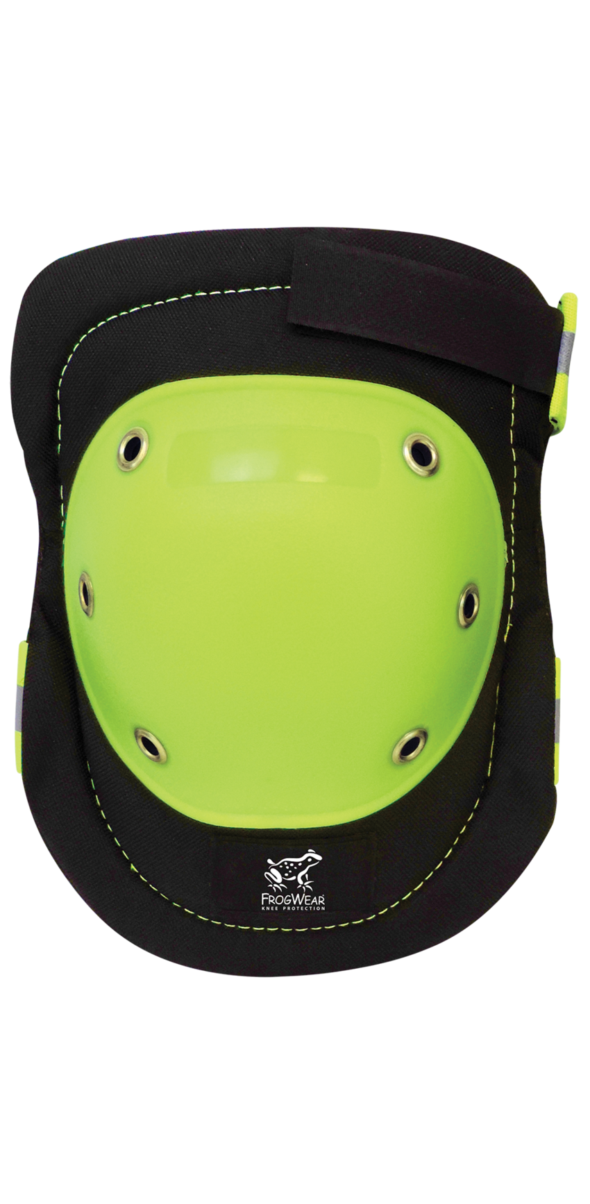 FrogWear™ Knee Protection High-Visibility, Brass-Riveted, PE Hard Cap, Non-Marring Knee Pads