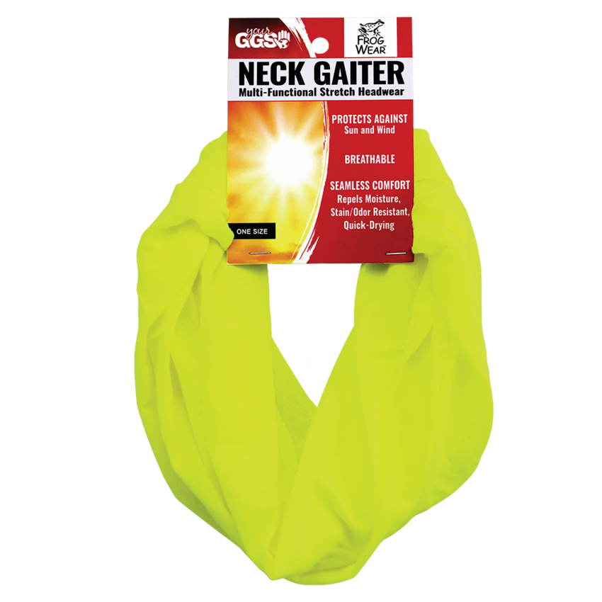 FrogWear™ HV Multi-Function Neck Gaiter, High-Visibility Yellow/Green