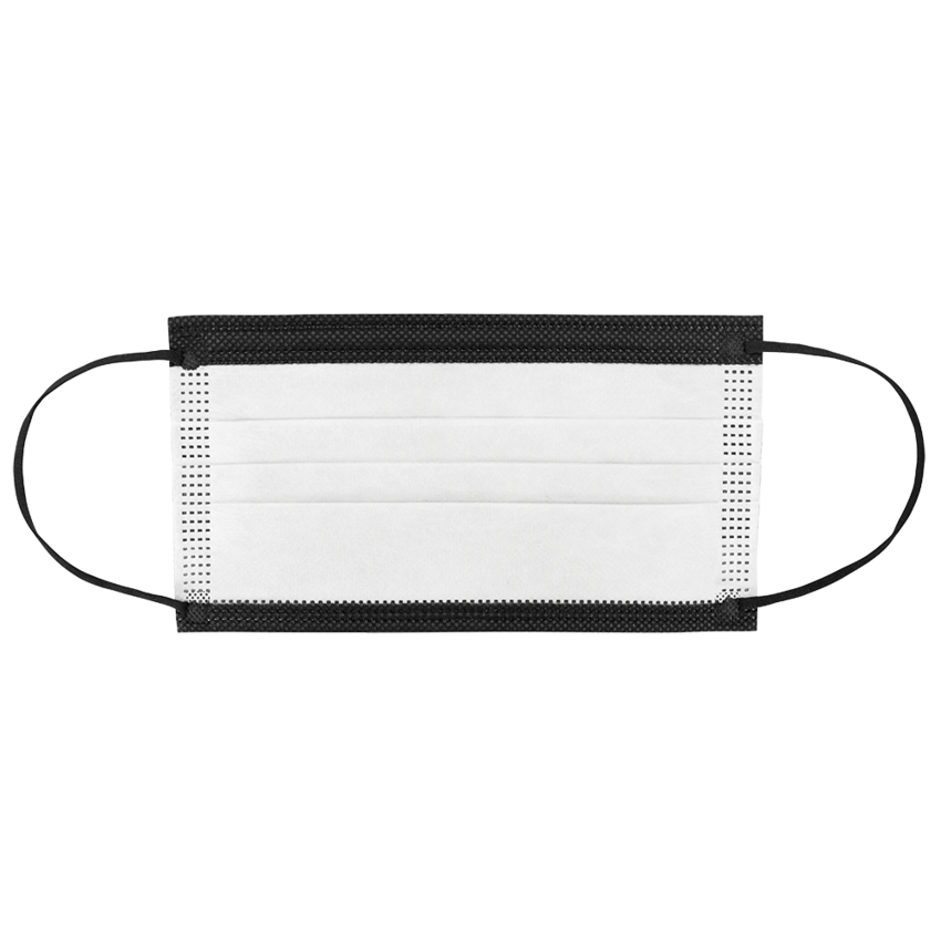 FrogWear™ Lightweight, Black, Disposable, Polypropylene, FDA Food Contact Compliant Face Mask