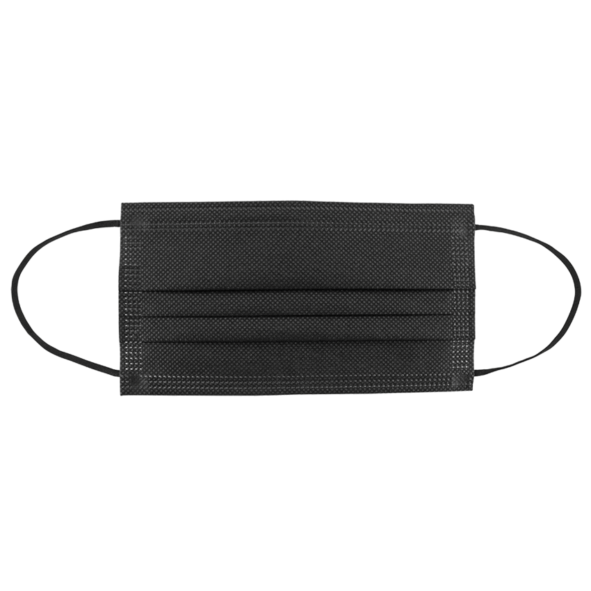 FrogWear™ Lightweight, Black, Disposable, Polypropylene, FDA Food Contact Compliant Face Mask