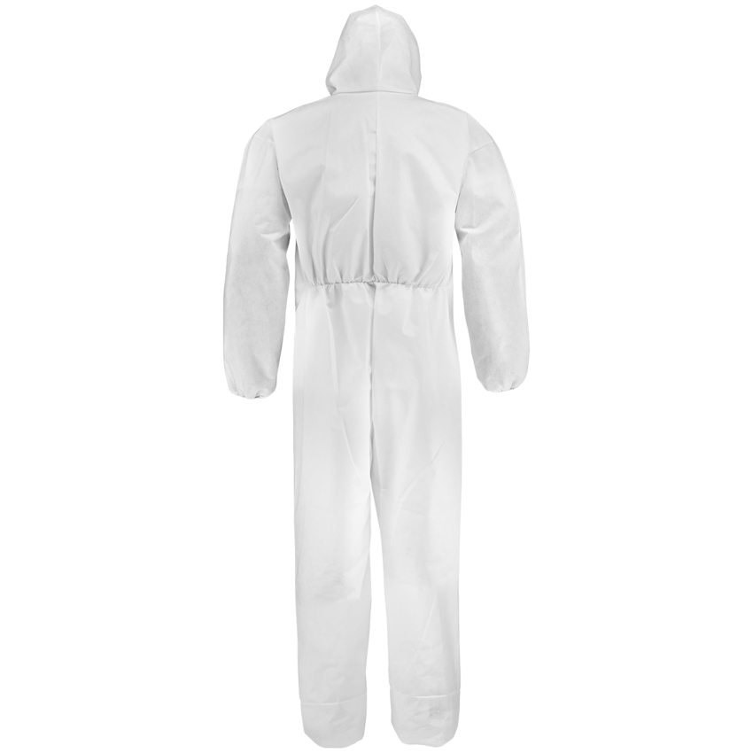 FrogWear&trade; &nbsp;FDA Compliant, Anti-Static, White, SMMS Material Disposable Non-Woven Coveralls with Hood and Boots