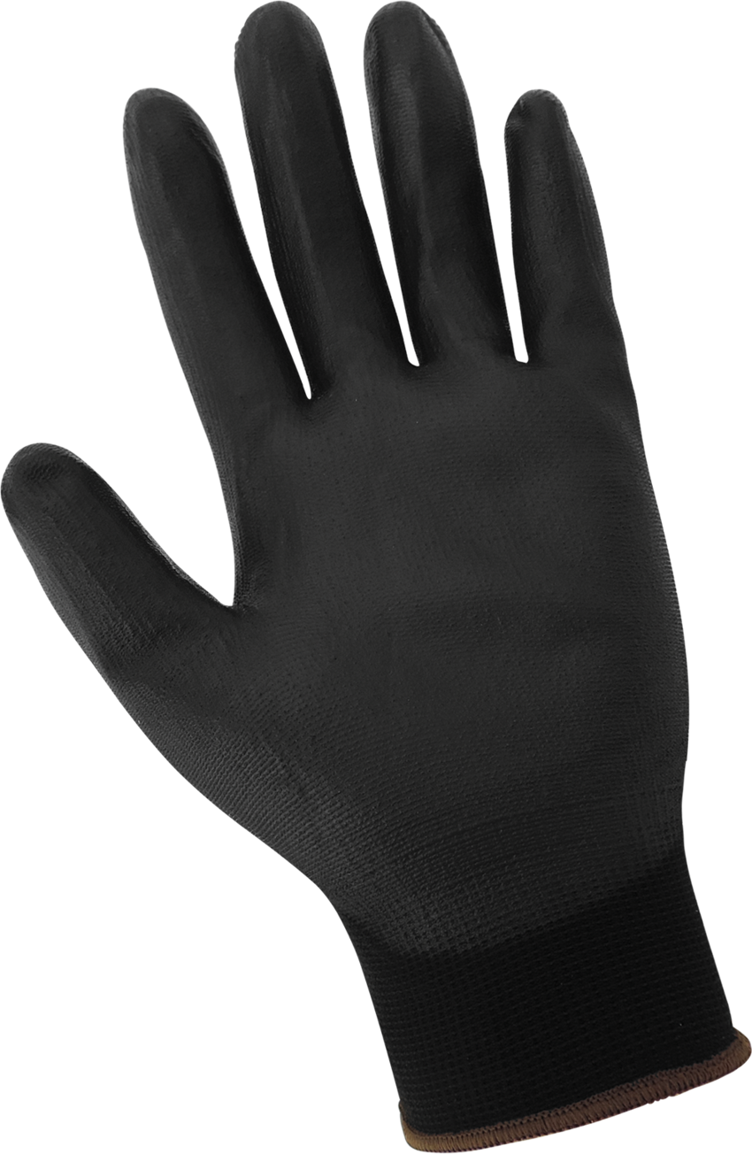 PUG™ Vend-Pack Black Lightweight Polyurethane Coated Anti-Static/Electrostatic Compliant Gloves with Cut, Abrasion, and Puncture Resistance