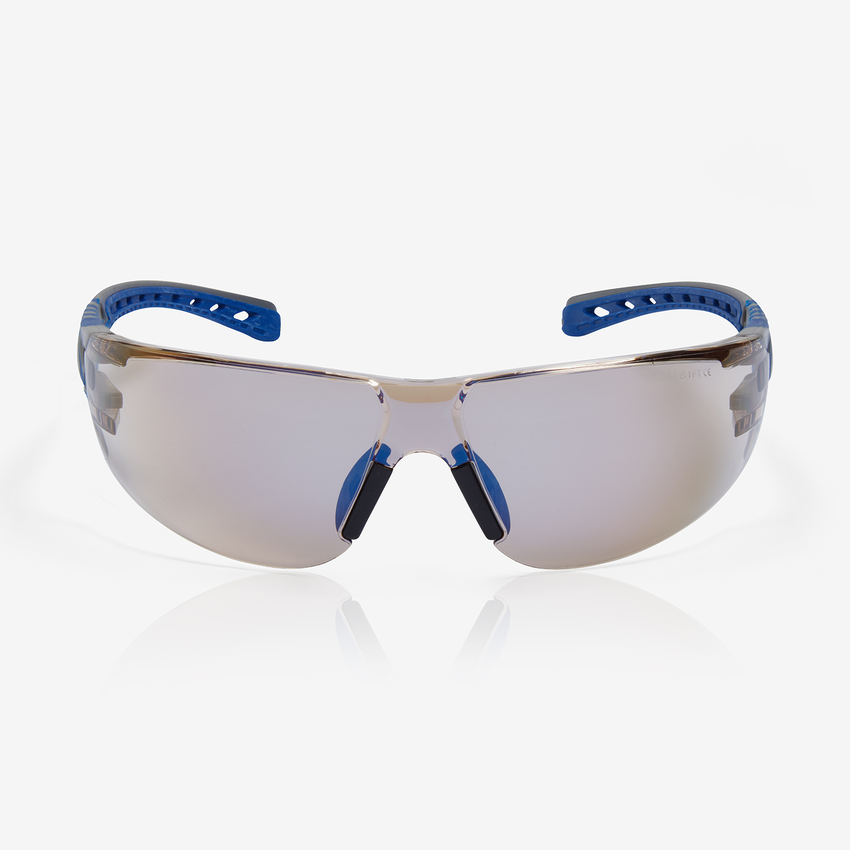 Stream Evo&trade; Twilight Lens, Gray and Blue Frame Safety Glasses