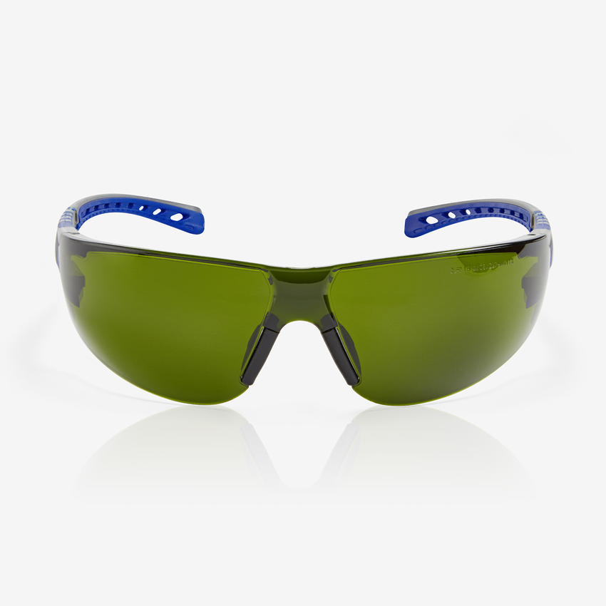 Stream Evo&trade; Shade 3 Lens, Gray and Blue Frame Safety Glasses