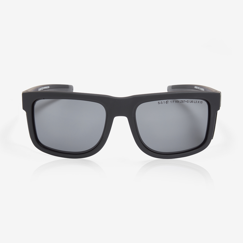 Navigator&trade; Gray Anti-Fog Lens, Matte Black Frame Safety Glasses