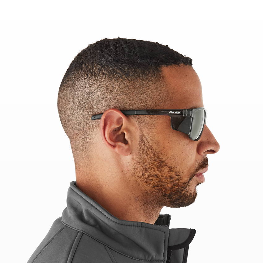 Navigator X Gray Anti-Fog Lens, Gray Frame Safety Glasses