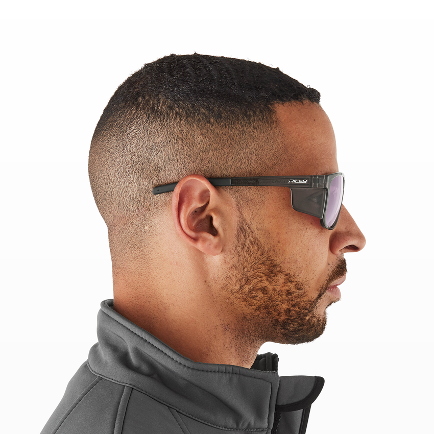 Navigator X HD Anti-Fog Lens, Gray Frame Safety Glasses