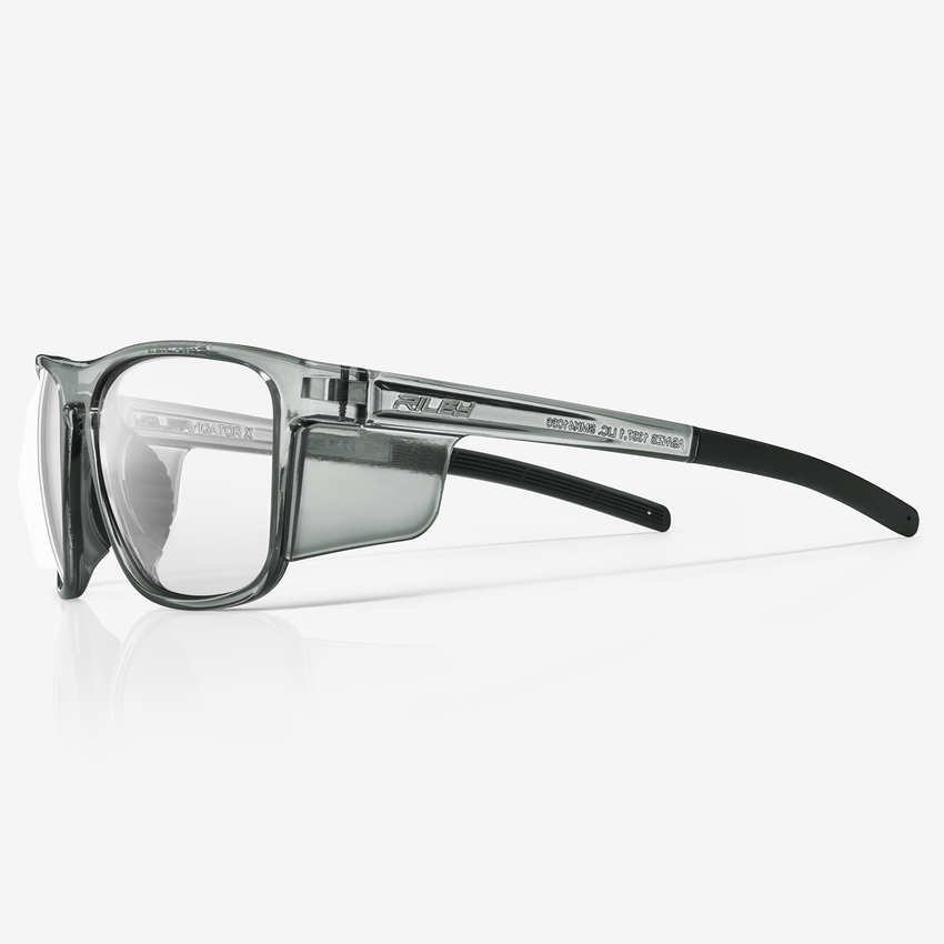 Navigator X Clear Anti-Fog Lens, Gray Frame Safety Glasses