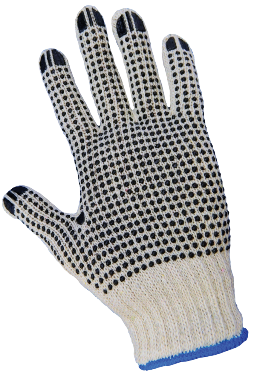 Standard Cotton/Polyester PVC Dotted Gloves