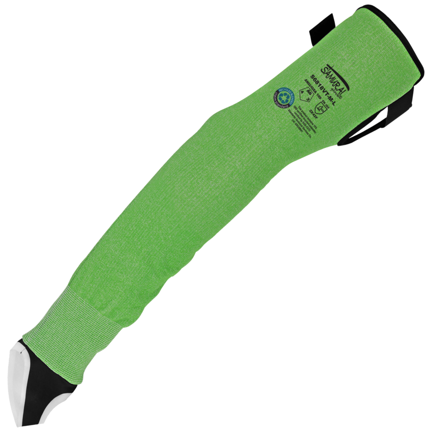 Samurai Glove&reg; Lightweight 18-Gauge Seamless Tuffalene&reg; UHMWPE/rPET Fiber Sleeves with 18-Inches of Cut Resistance