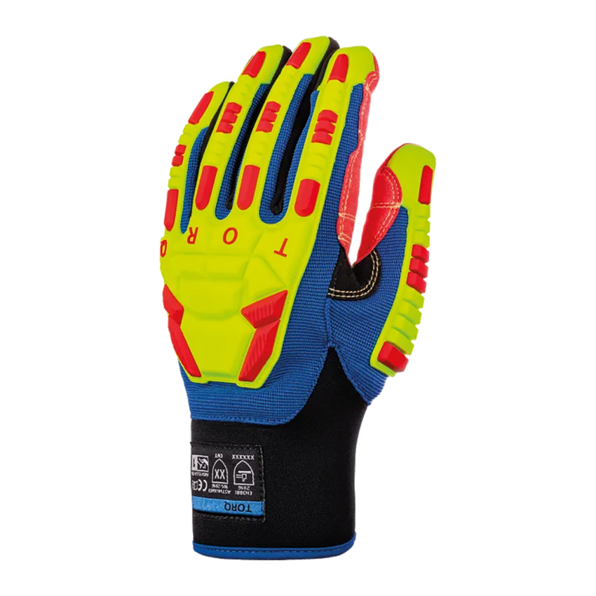 Torq Quantum&trade; High-Visibility Cut and Impact Resistant Gloves with Insulated, Waterproof Liner
