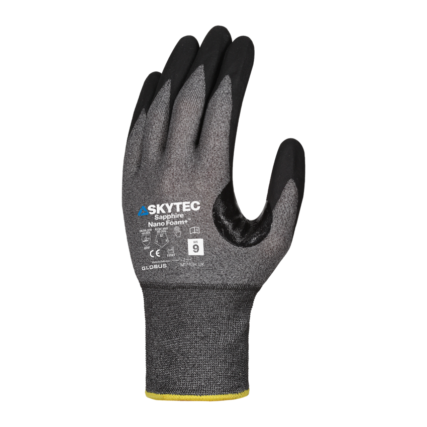 Sapphire Nano Foam+&trade; Ultra-Thin Highly Cut-Resistant Gloves with Nitrile Foam Coating