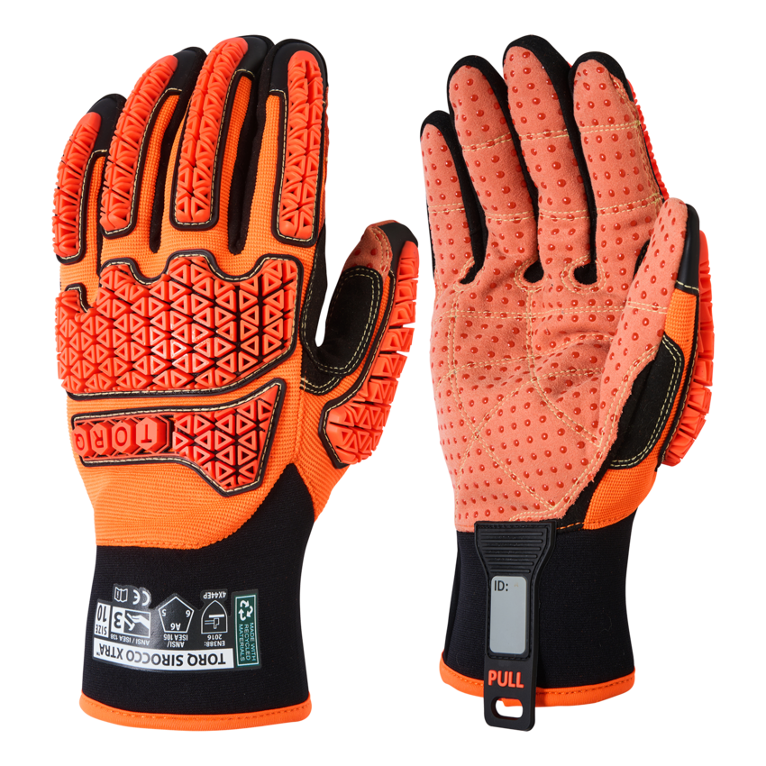 Torq Sirocco Xtra&trade; High-Visibility Multi-Hazard Oil and Gas Gloves with an Aralene&reg; Lined Synthetic Leather Palm