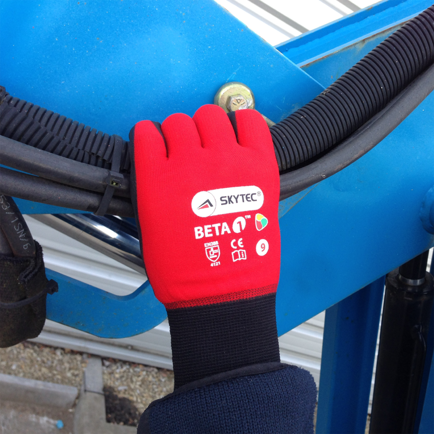 Beta 1&trade; New Foam Technology Nitrile-Coated General Purpose Gloves with Nylon/Spandex Shell