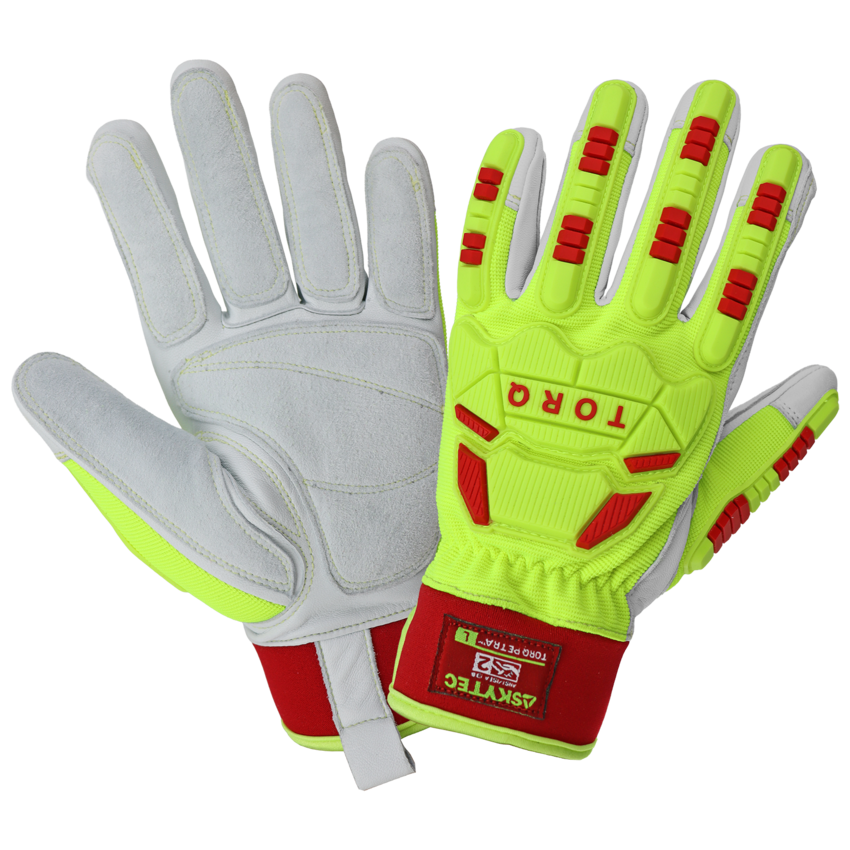 Torq Petra&trade; Impact-Resistant Mechanics Style Gloves with Spandex Back and a Neoprene Cuff
