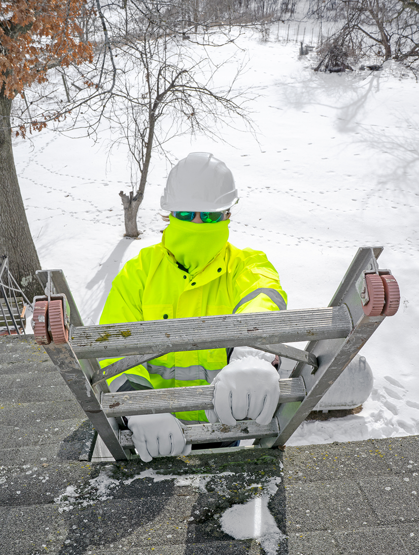 Bullhead Safety™ Winter Liners High-Visibility Yellow/Green Thermal Neck Gaiter