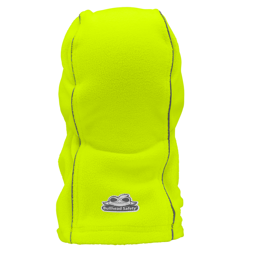 Bullhead Safety™ Winter Liners High-Visibility Yellow/Green, Shoulder-Length, Multifunctional, Hinged Thermal Balaclava