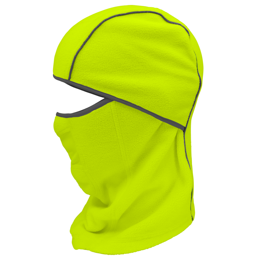 Bullhead Safety™ Winter Liners High-Visibility Yellow/Green, Shoulder-Length, Multifunctional, Hinged Thermal Balaclava
