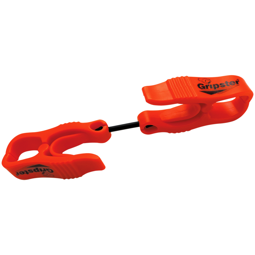 Gripster® Dual-Ended High-Visibility Orange Utility Clip