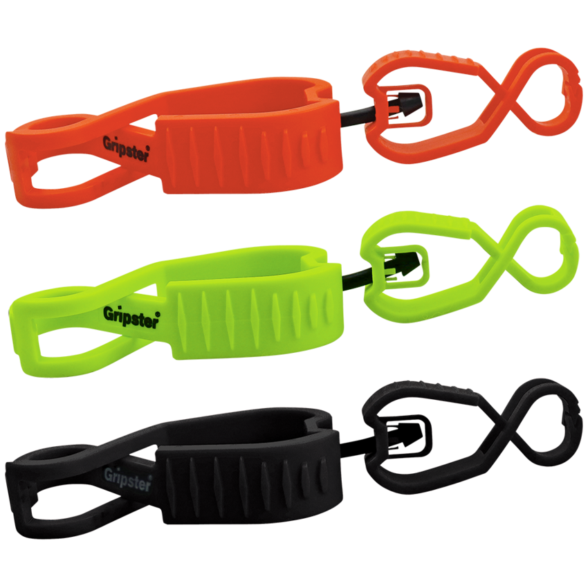 Gripster® High-Visibility Orange Dual Large/Small Multi-Use Utility Clip