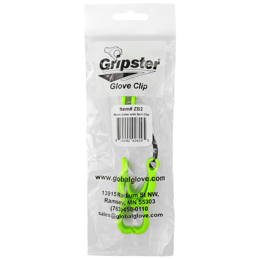 Gripster® High-Visibility Yellow/Green Utility Clip with Belt Clip